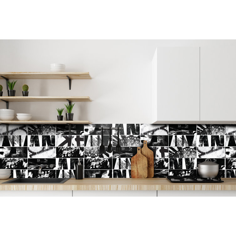Imagine Tile, Inc. Art of Board Black & White Wayfair
